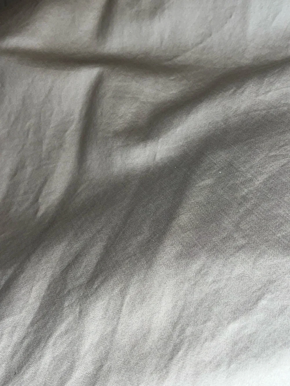 Charter Club ~ Grey/Silver Cotton Flat Sheet - Queen~